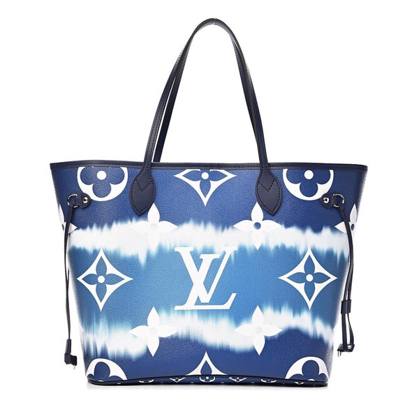 Louis Vuitton Handbags - Louis Vuitton Neverfull Escale Bleu Tie Dye MM Tote Monogram Canvas | Like New
